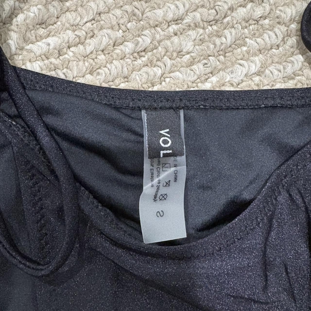 Volcom Women's Black Sparkly Ties Bikini Set - Picture 6 of 6